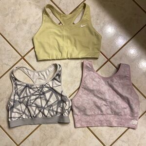 3 sports bras Large